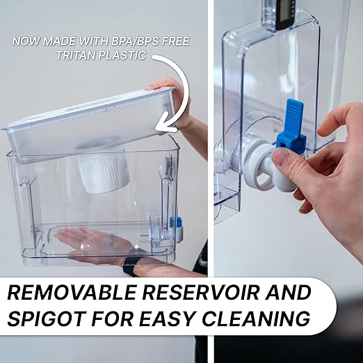 Epic Pure XP Water Filter Dispenser with Advanced CoreXchange™ Filter. 36 Cup 100 Gallon Made in USA Filter. NSF Certified | Removes PFAS, Lead, Chlorine & More | BPA-Free |