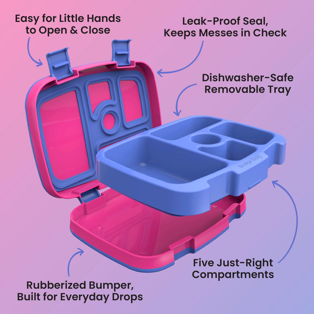 Bentgo Kids Bento-Style 5-Compartment Leak-Proof Lunch Box