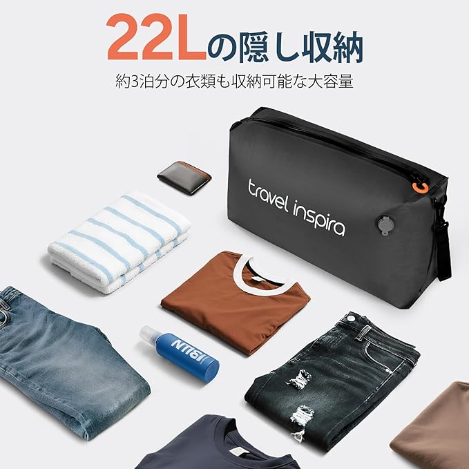 Vacuum Packing Cube 22L Carry-On for Suitcase with Wireless Pump