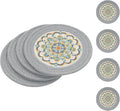 SHACOS 8 Inches Trivets for Hot Dishes, Floral Pattern Trivet Mats 4 Pieces