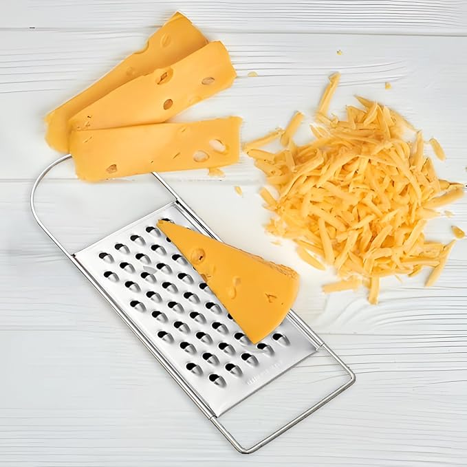 2PCS Flat Handheld Graters, Fine & Coarse, for Cheese, Potato, Vegetable