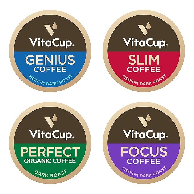 VitaCup Functiona Wellness Coffee Pods Variety Pack, 40ct