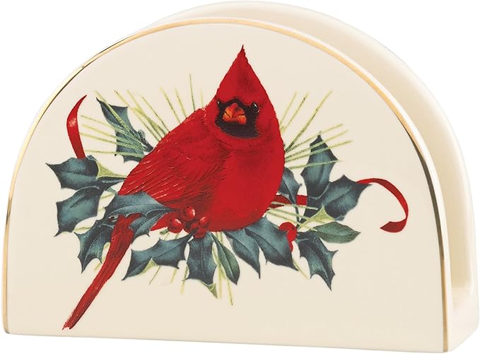 Lenox Winter Greetings Porcelain Christmas Salad Plate Set for 4