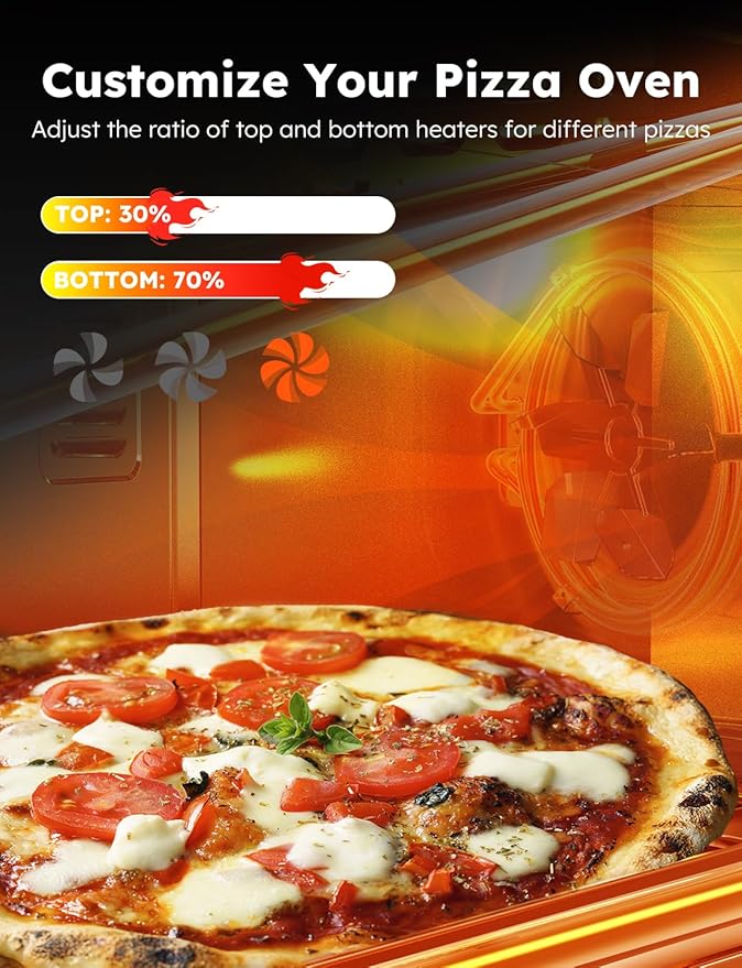 Nuwave Bravo Pro Smart Toaster Oven Countertop, True Air Fryer Combo