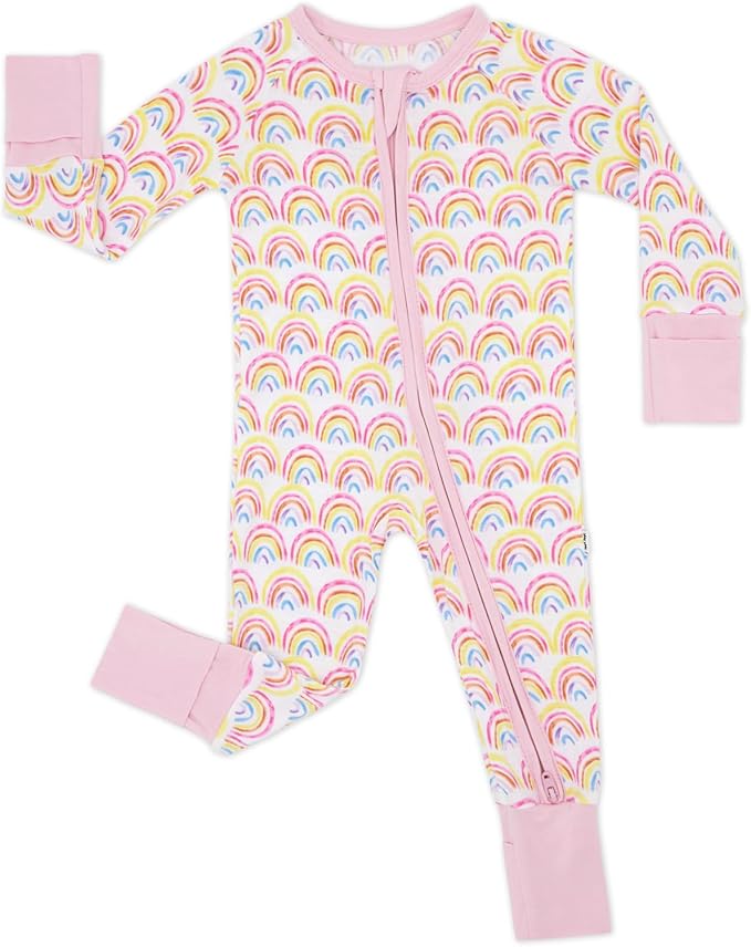 Little Sleepies Baby Pajamas, Pastel Rainbows, 18-24M