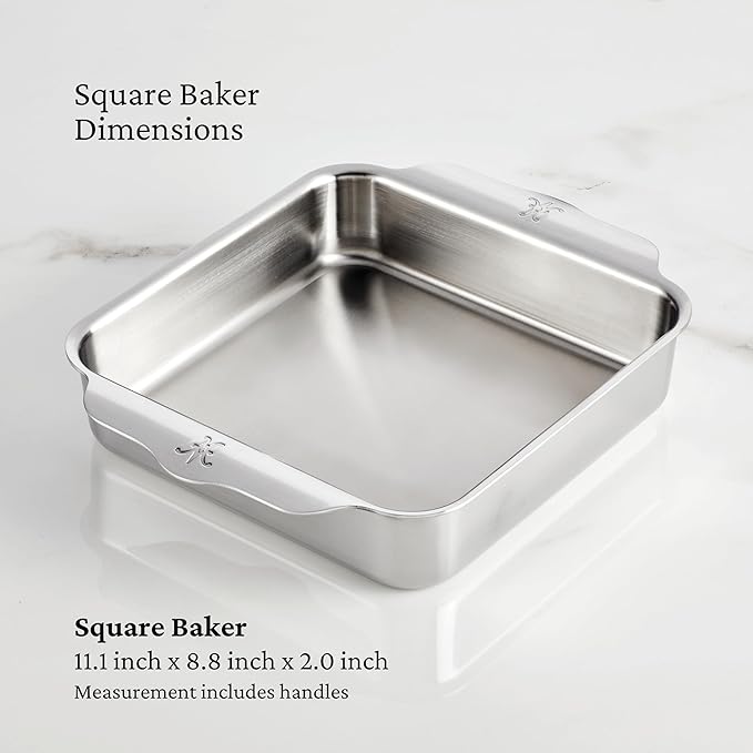 Hestan Provisions OvenBond - 8" x 8" Stainless Steel Square Baking Pan