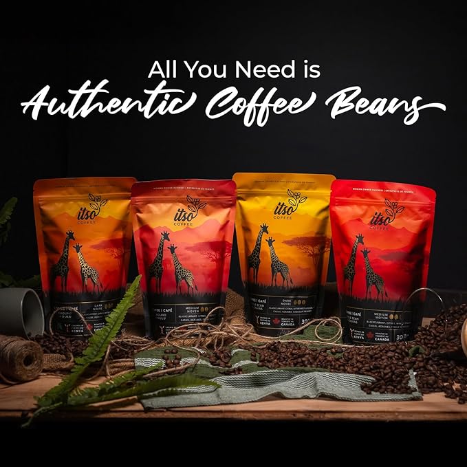 Dark Roast Whole Bean Coffee – Bold & Smooth Arabica for Espresso & Cold Brew – Fresh Roasted Specialty Coffee, Single Origin 300g Bag – Premium Kenyan AA Beans