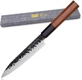 FINDKING Kitchen Utility Knife, 5 Inch Japanese Paring Knife, Small Fruit Knife with 9Cr18MoV High Carbon Steel Blade, Rosewood Octagonal Handle, for Fruits and Vegetables, Dynasty Series