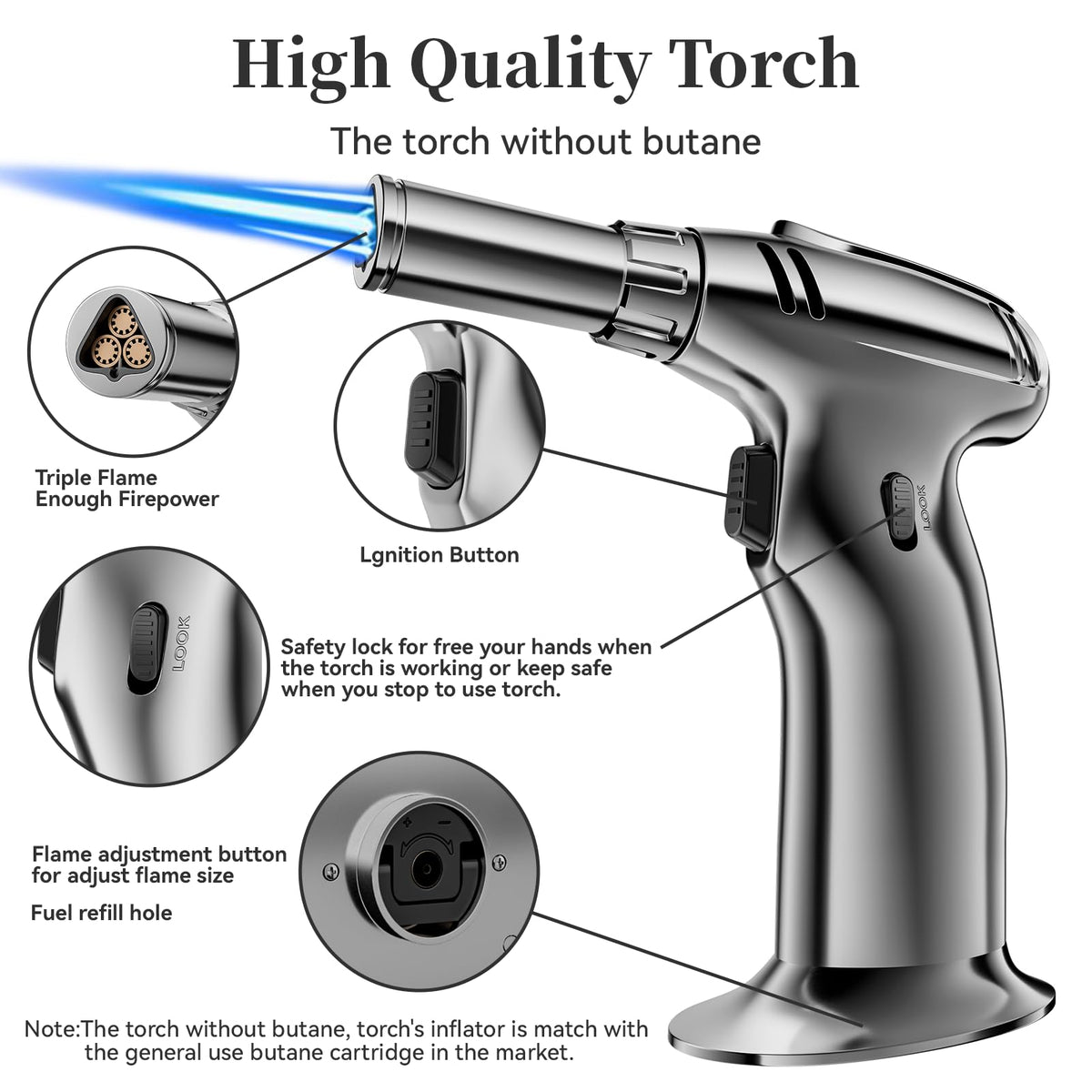 Cocktail Smoker Kit with Torch and Whiskey Glass, 6 Flavors Wood Chips and 3 Whisky Stones for Whiskey & Bourbon, Gift for Husband, Birthday Gift (No Butane), Brown