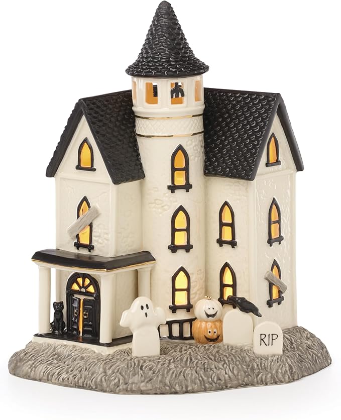 Lenox Vintage Halloween Light-Up Manor Figurine