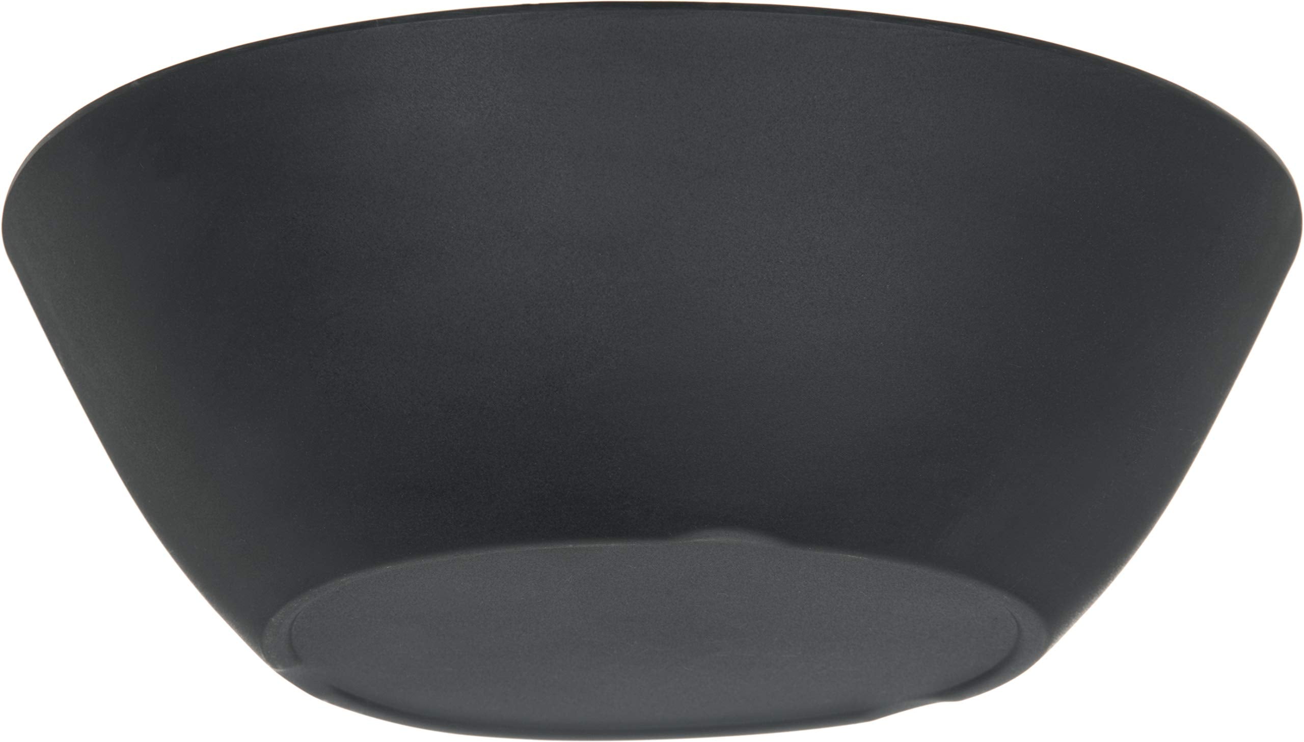 Carlisle FoodService Products Ridge Reusable Plastic Bowl for Home and Restaurant, Melamine, 52 Ounces, Slate, (Pack of 12)