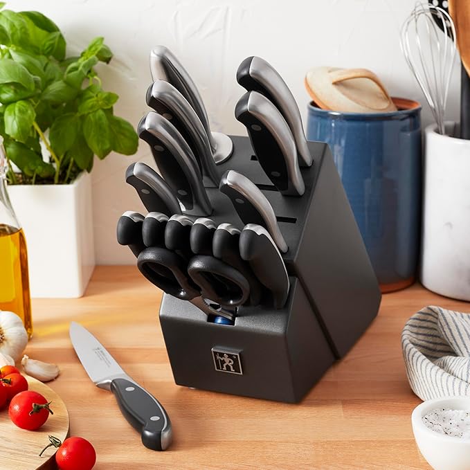 HENCKELS Forged Synergy 16-pc East Meets West Knife Block Set, Black