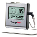 TempPro TempTrack Large LCD Digital Meat Thermometer for Cooking, Smoking