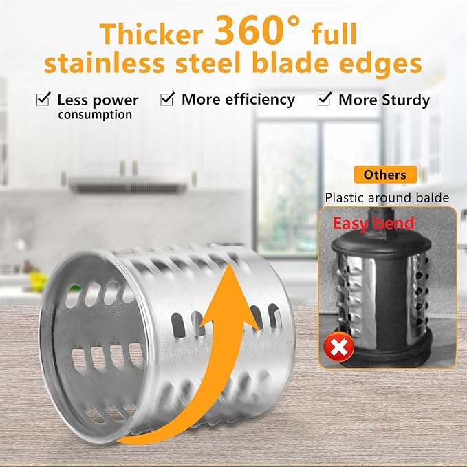 FavorKit Chesse Grater Slicer Shredder Attachment for Kitchenaid Mixers