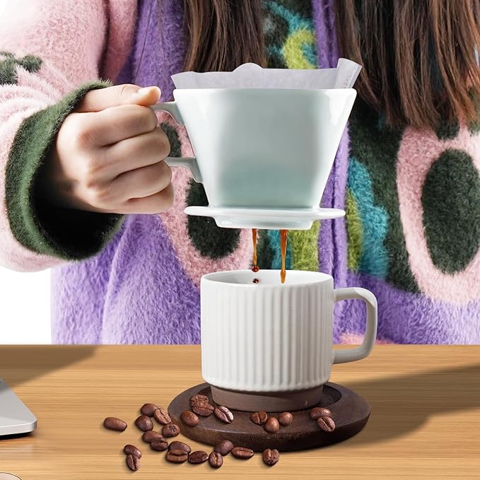 hailanbao Handmade Pour Over Ceramic Coffee Dripper
