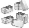 LIANYU 12 Pack Mini Loaf Pans for Baking, Stainless Steel Small Bread Pan