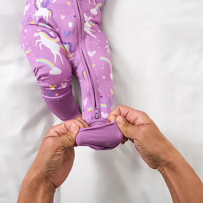 Little Sleepies Baby Pajamas, Sienna's Unicorns, 0-3M