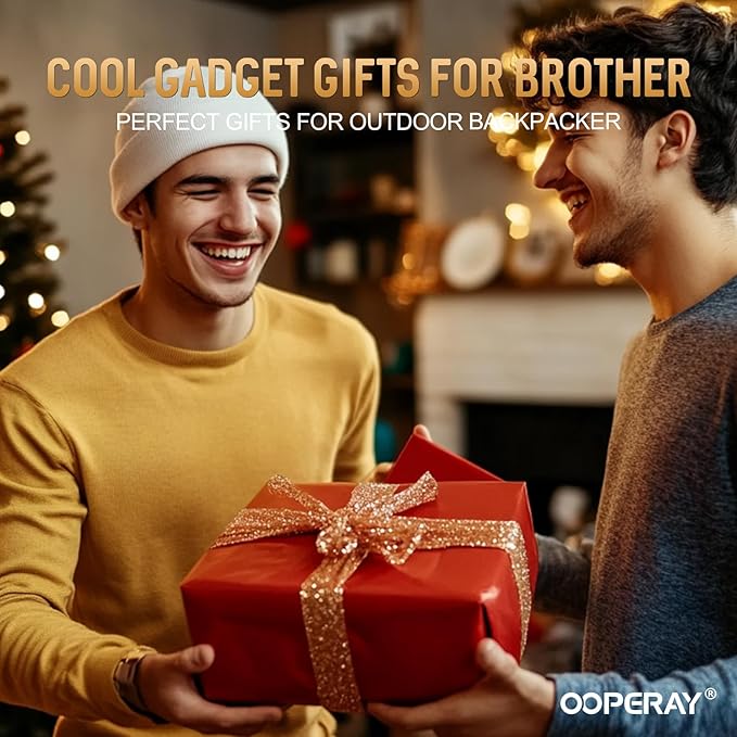 OOPERAY Gifts for Brother Christmas, EDC Box Cutter, Christmas Birthday Gifts Ideas for Brother, EDC Gadget Gift for Camping Hiking Fishing, Gift from Sister