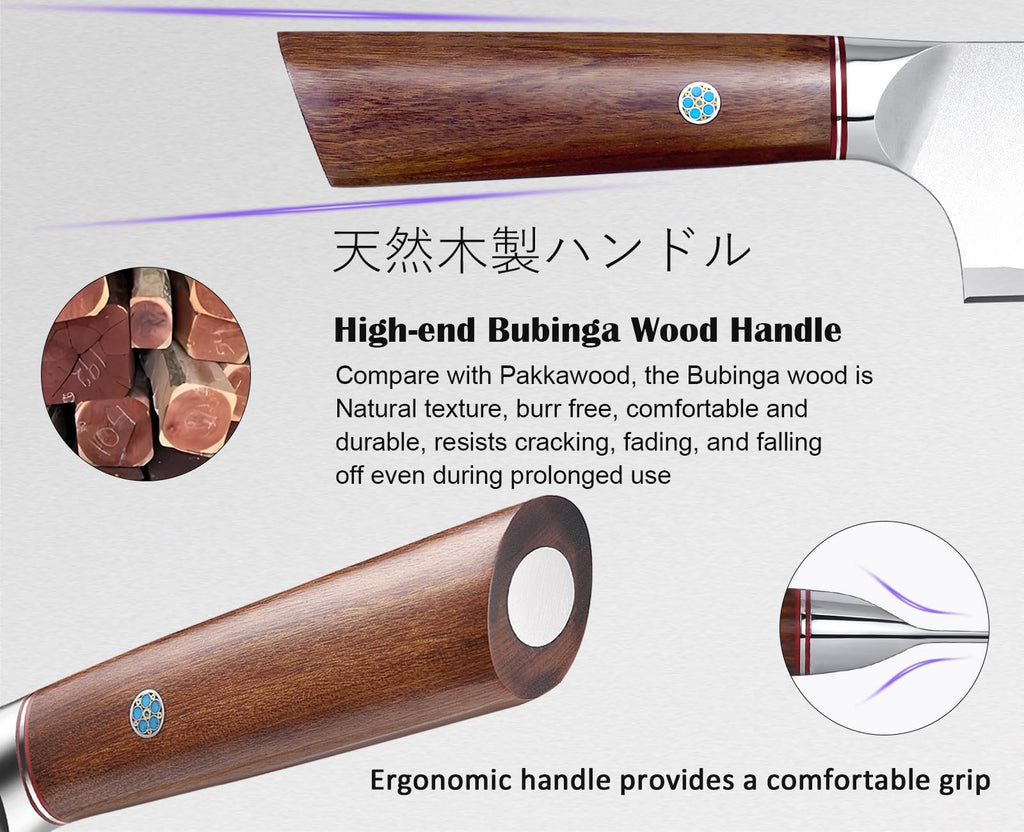 EANINNO Kitchen Chef Knife 8 inch Japanese High Carbon Steel Sharp Knife