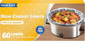 SMARTAKE Slow Cooker Liners, Large Size 14"x 22" 60 Liners