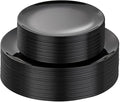 PULOTE 60 PCS Black Plastic Plates - Include 30 Dinner and 30 Dessert Plates, Black Disposable for Party,Birthday & Graduation