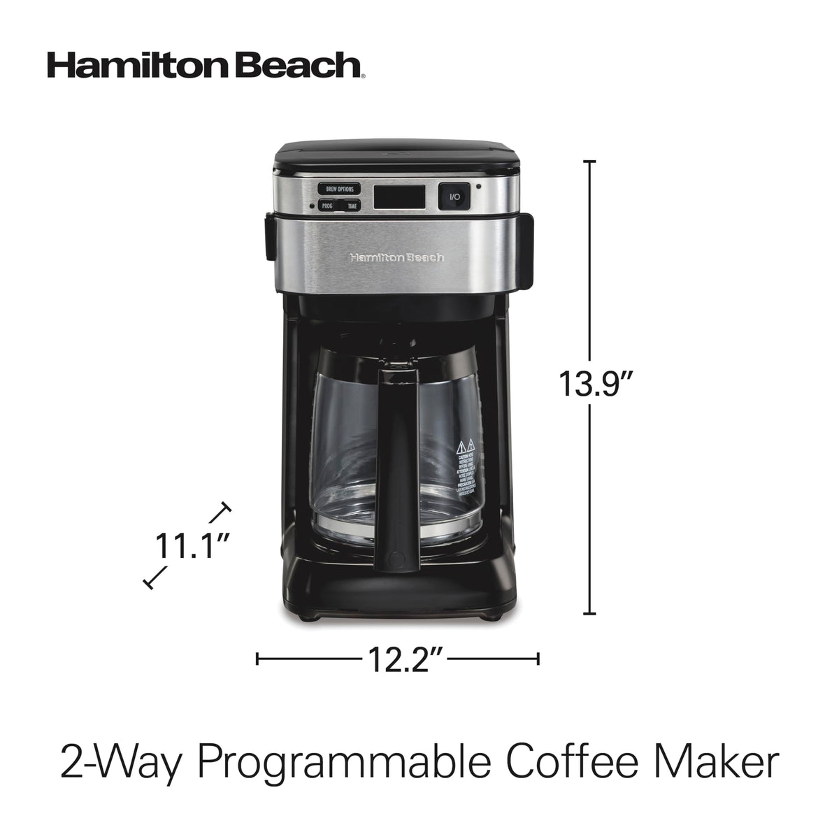 Hamilton Beach FrontFill 12 Cup Programmable Drip Coffee Maker