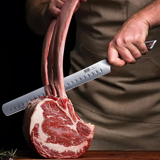 HOSHANHO Carving Knife 12 Inch, Razor Sharp Japanese Brisket Slicing Knife