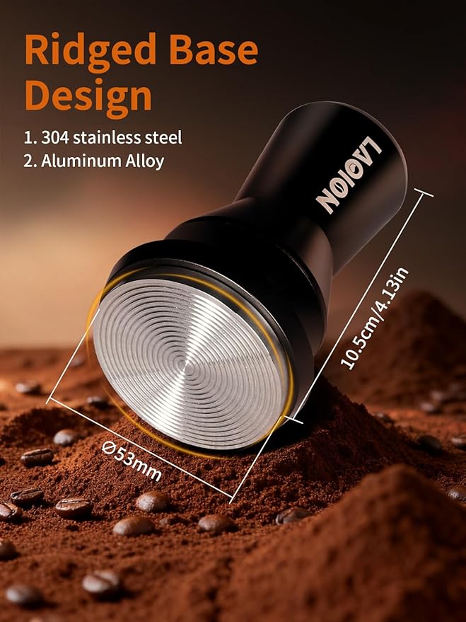 53.3mm Espresso Tamper, Coffee Espresso Accessories with Ergonomic Handle