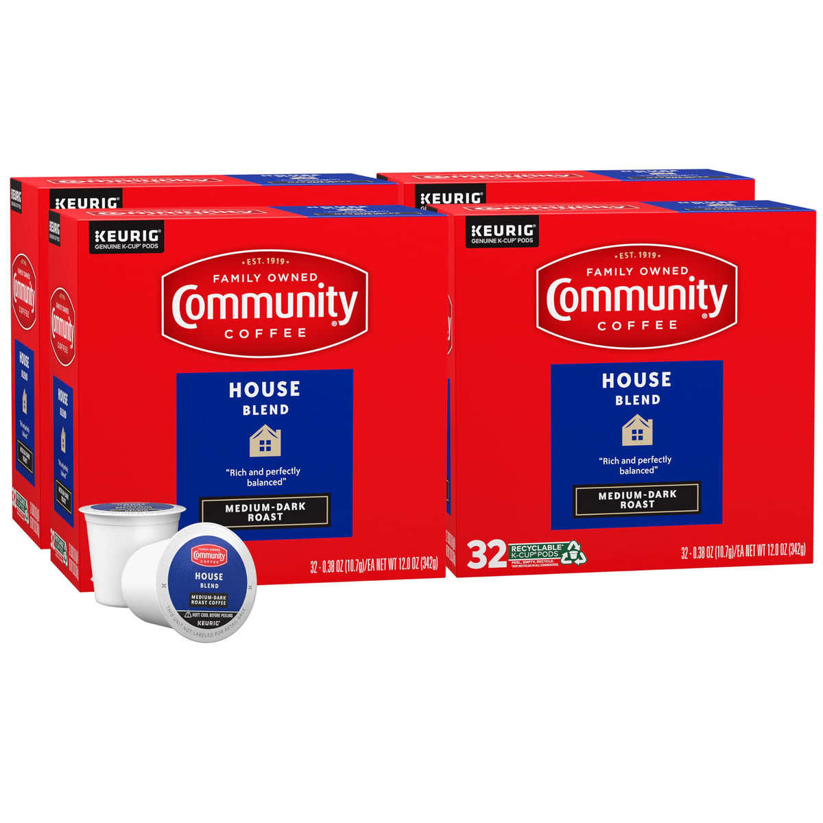 Community Coffee Grandma's Sugar Cookie Keurig K-Cup Pods, Limited Edition Holiday Flavor, Natural Ingredients, 10 Count (Pack of 1)