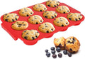 Jalopink Silicone Muffin Pan for Baking - Premium 12-Cup Nonstick Muffin Pan, Easy Release & Clean, Dishwasher Safe Muffin Tray for Perfect Cupcakes, Muffins & More.