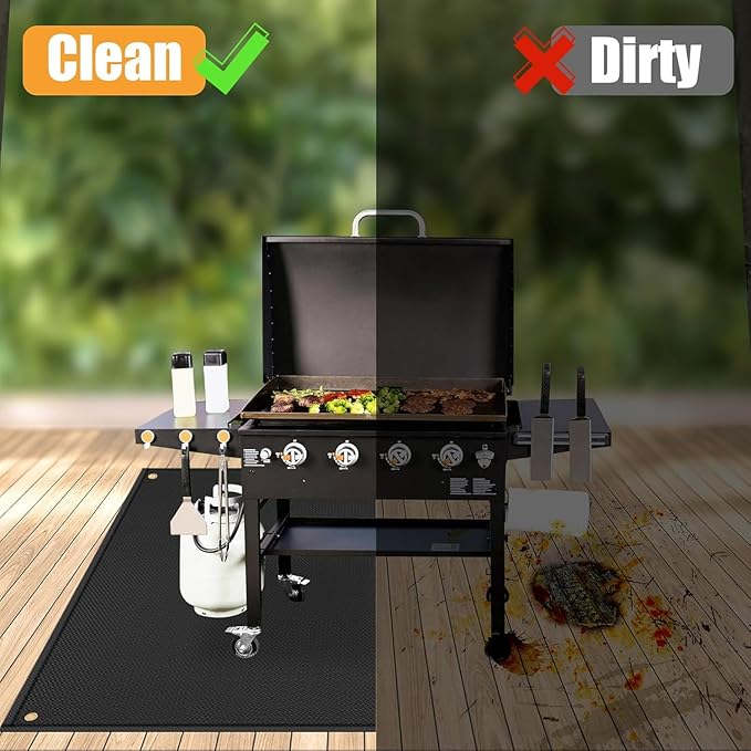 70 ×48 Inch Under Grill Mat Fit Blackstone 28in & 36in Griddle Fireproof