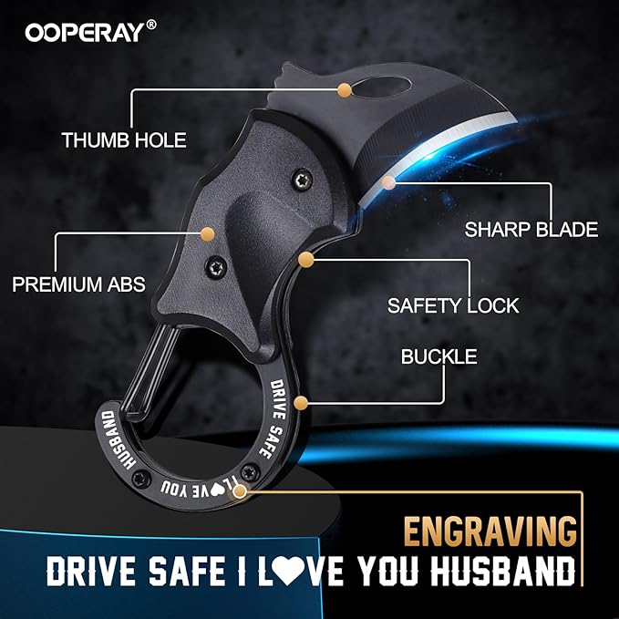 OOPERAY Gifts for Husband Christmas, EDC Box Cutter, Christmas Birthday Gifts Ideas for Husband, EDC Gadget Gift for Camping Hiking Fishing, Stocking Stuffers, Anniversary