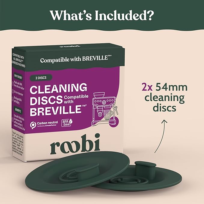Roobi Espresso Cleaning Disc Compatible with Breville