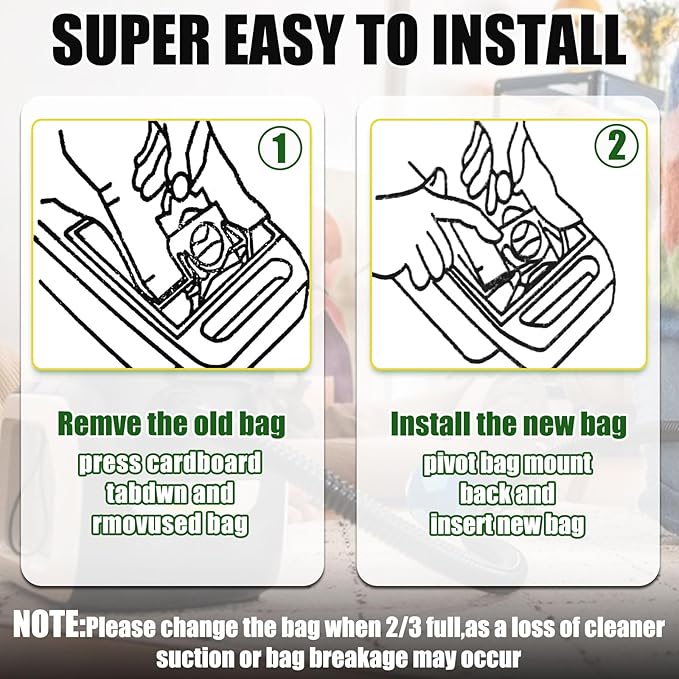 DTESL 30 Pack Vacuum Cleaner Bags Fit for Kenmore Canister Type C/Q 5055 50555 50557 50558 and Pana·sonic Type C-5 C-18, 200 Series, 400 Series, 600 Series, 700 Series, 800 Series (30 Pack)
