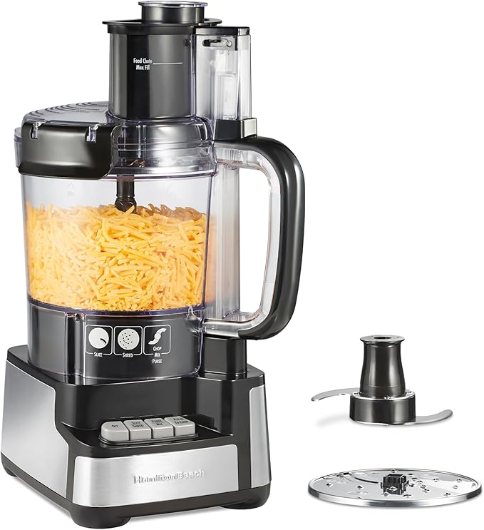 Hamilton Beach 12 Cup Stack & Snap Food Processor and Vegetable Chopper