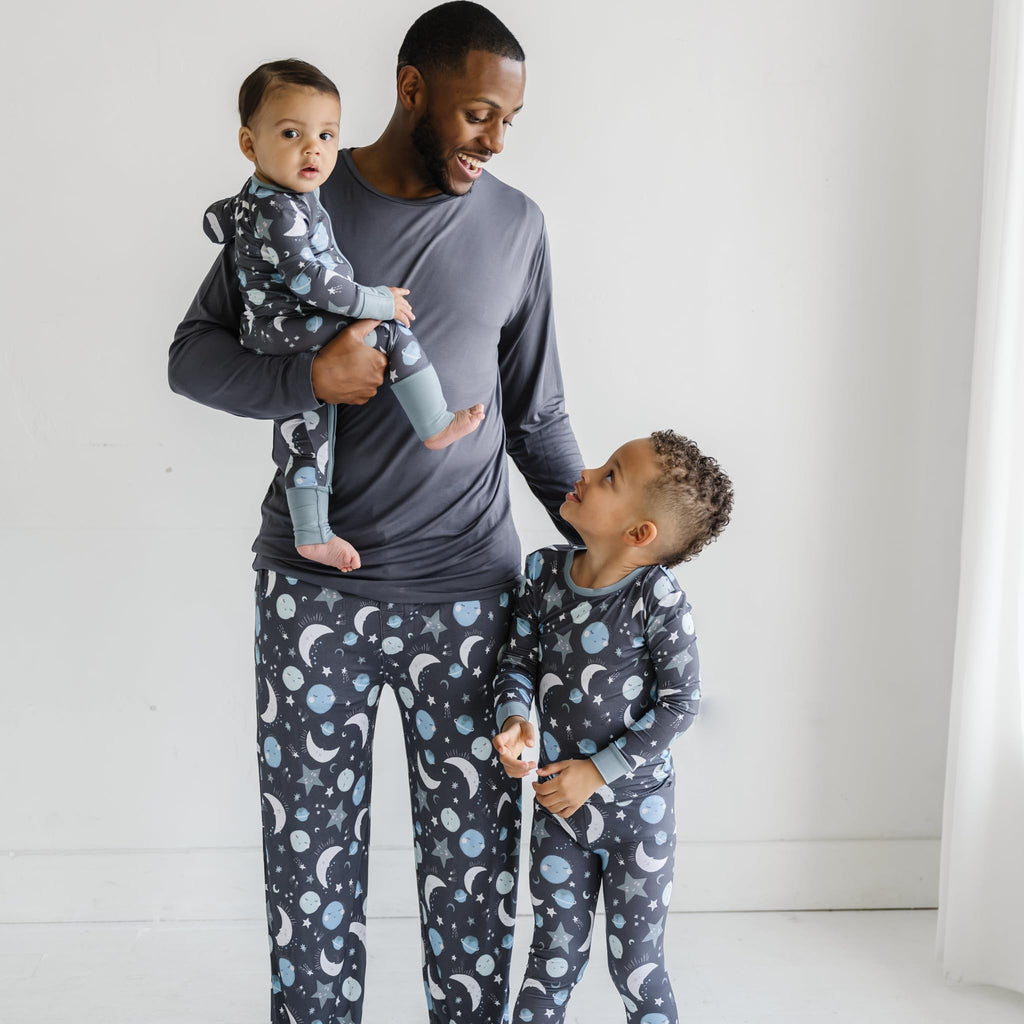 Little Sleepies Baby Pajamas, Blue To the Moon & Back, 12-18M