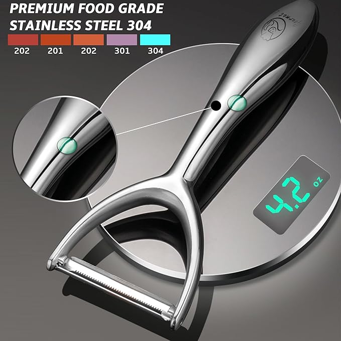 Gourmet Easy Vegetable Peeler Ultra Sharp Stainless Steel Blade (Y Peeler)