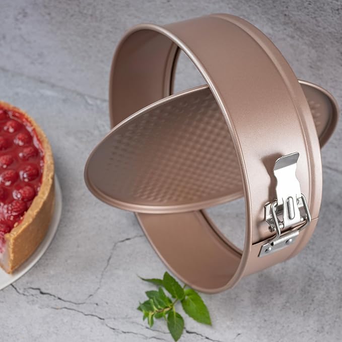 HAPPIELS 8 inch Springform Pan Nonstick, PFOA & BPA Free