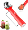 Cloukily Gen 3.0 Heated Ice Cream Scoop, Rechargeable Electric Ice Cream Scooper with LED Display & ON/OFF Switch, IP67 Waterproof Food Grade, for Hard Ice Cream Gelato, Free Stand Included