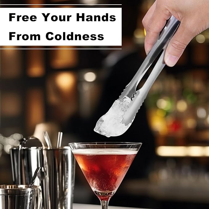 4Pcs Ice Pick Set Stainless Steel Ice Chipper with Wood Handle Bartender