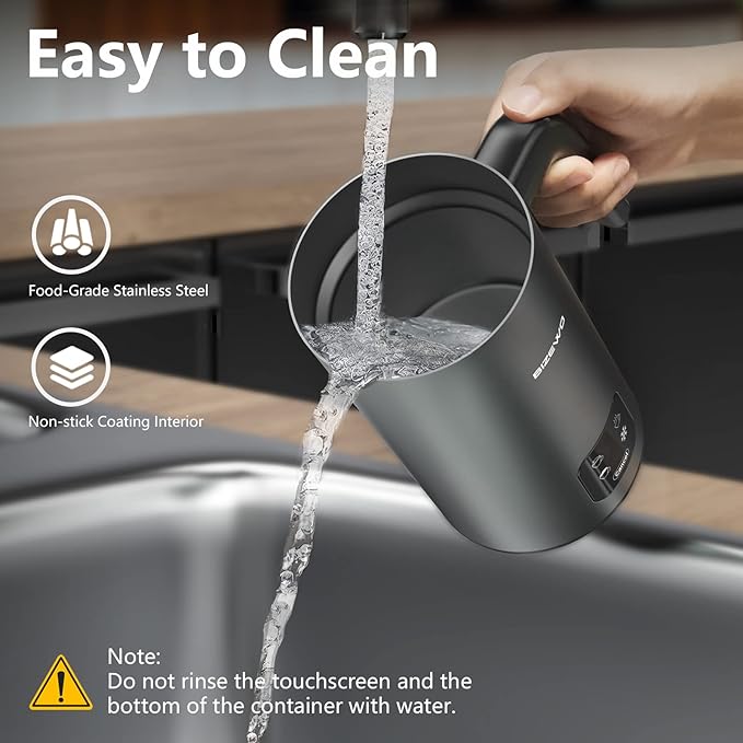 Milk Frother Electric, 4 IN 1 Warm and Cold Milk Steamer for Coffee Latte