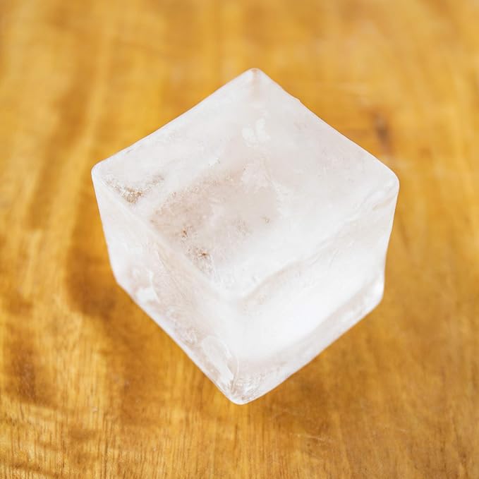 Tovolo Large 2” King Cube Ice Tray Stratus Blue Ice Cube Trays for Whiskey Cocktails Smoothies, Big Square Ice Cube Mold Silicone Freezer Tray for Perfect Rock Cubes BPA Free Dishwasher Safe