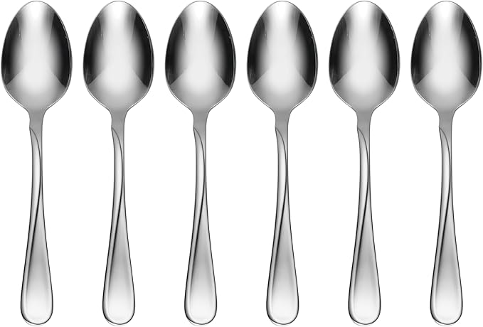 Oneida Flight Teaspoons Silverware Set for 6, Flatware