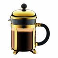 Bodum 51oz Chambord French Press Coffee Maker, High-Heat Borosilicate Glass, Polished Stainless Steel – Made in Portugal