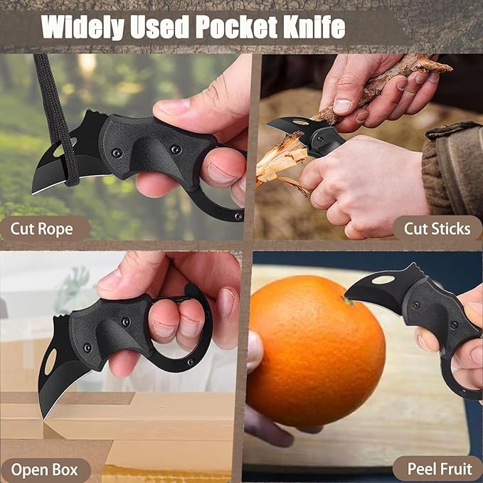 EILIKS Small Pocket Knife, Mini Folding Knives EDC Cool Gadgets with 1.34inch Stainless Steel Blade for Everyday Carry, Gifts for Men Dad Husband, Stocking Stuffers Gifts for Him and Her