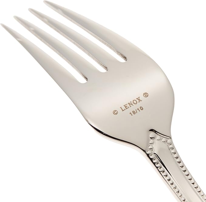 Lenox French Perle 65-Piece 18/10 Silverware Set for 12, Flatware
