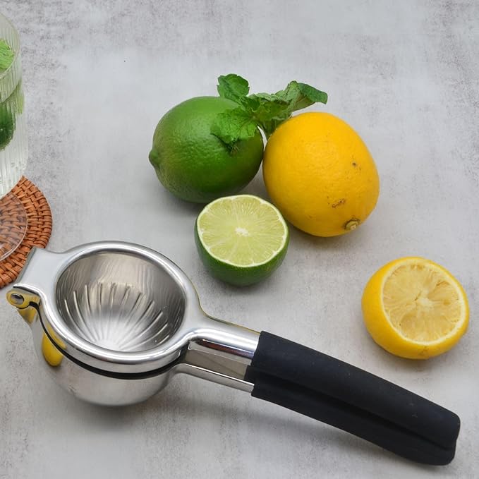 Lemon Squeezer Heavy Duty-Non-Slip Grip Design, Handheld Juice Press