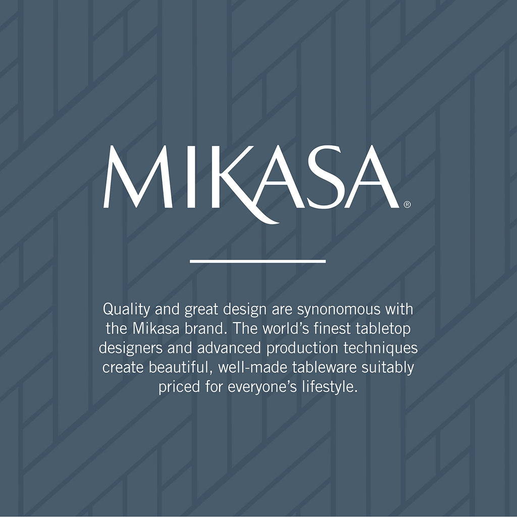 Mikasa Bravo 65-Piece Flatware Set, Service for 12, 18/10 Stainless Steel Silverware with Mirror Finish, Includes 5 Serving Utensils, Dishwasher Safe