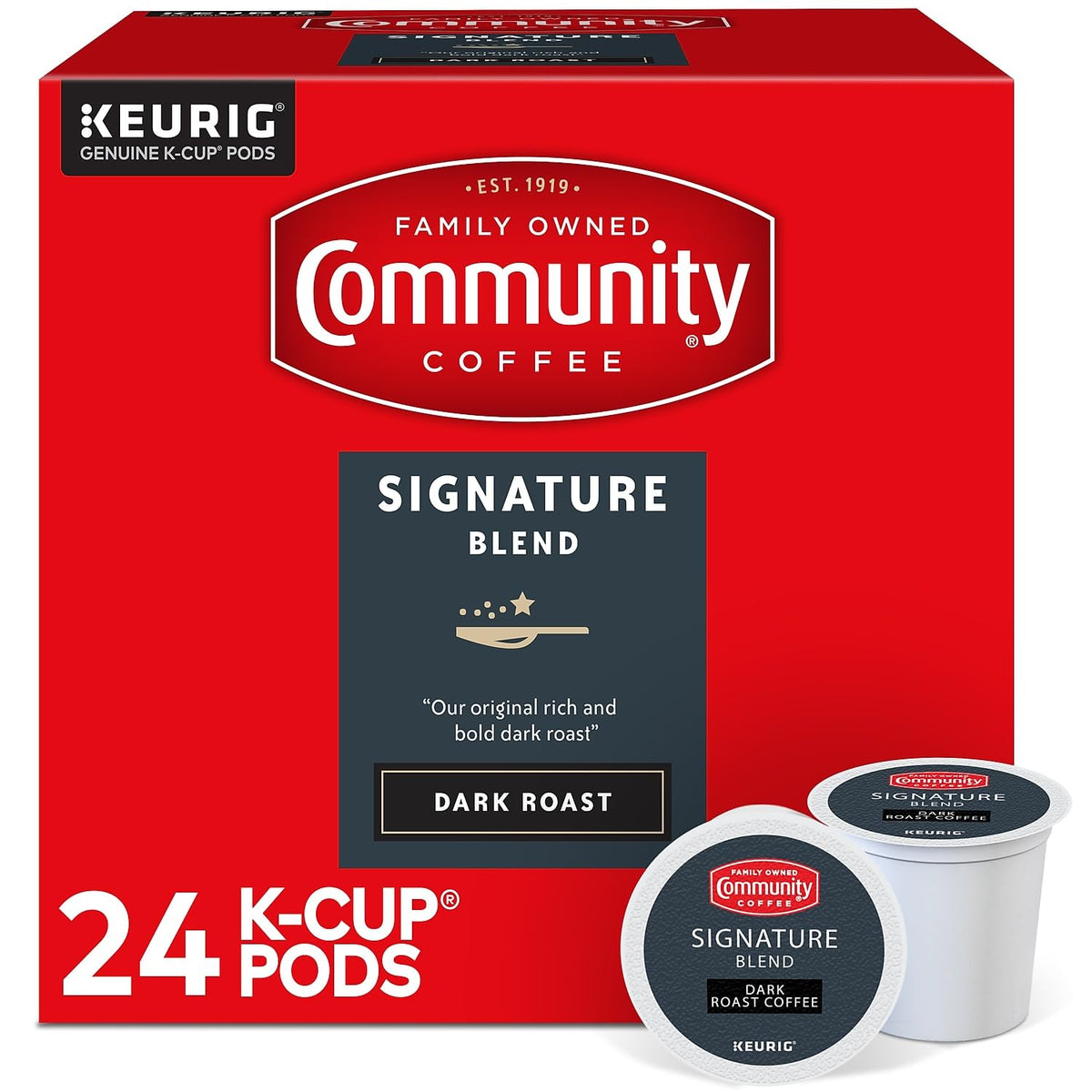Community Coffee Grandma's Sugar Cookie Keurig K-Cup Pods, Limited Edition Holiday Flavor, Natural Ingredients, 10 Count (Pack of 1)