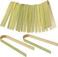 20 Pcs Mini Bamboo Tongs, Disposable Wooden Tongs for Charcuterie,Toast, Bread, Pickles,Tea, Natural Bamboo Cooking Utensilsfor Catering, Buffet, Wedding Parties Supplies(3.94 Inch)